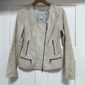 Banana Republic Distressed Leather Jacket Size M